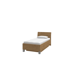 UNO TYP P 90 UP posteľ s roštom a úložným priestorom Dub halifax tabak 