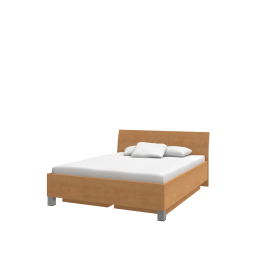 UNO TYP P 160 UP posteľ s roštom a úložným priestorom Buk 04   Buk 04 
