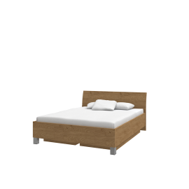 UNO TYP P 160 UP posteľ s roštom a úložným priestorom Dub halifax tabak 