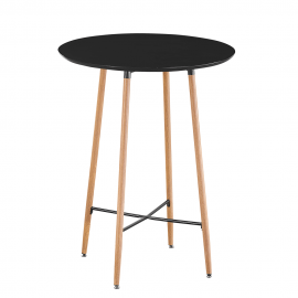 Barový stôl, čierna/dub, IMAM