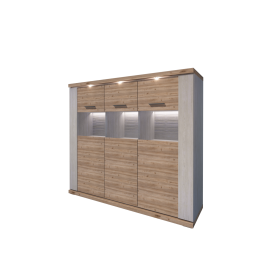 vitrína MANHATTAN TYP 22 Pino aurelio   Pino aurelio   Dub nelson 