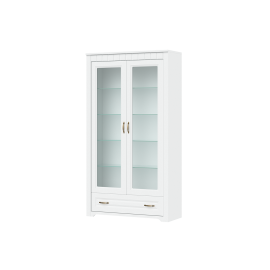 vitrína TIROL TYP 18 Biela arctic   Biela arctic 