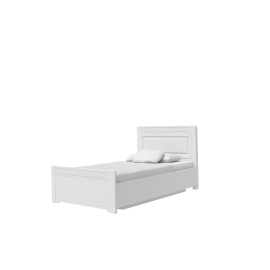 TIROL TYP P-120 posteľ s úložným priestorom Biela arctic 